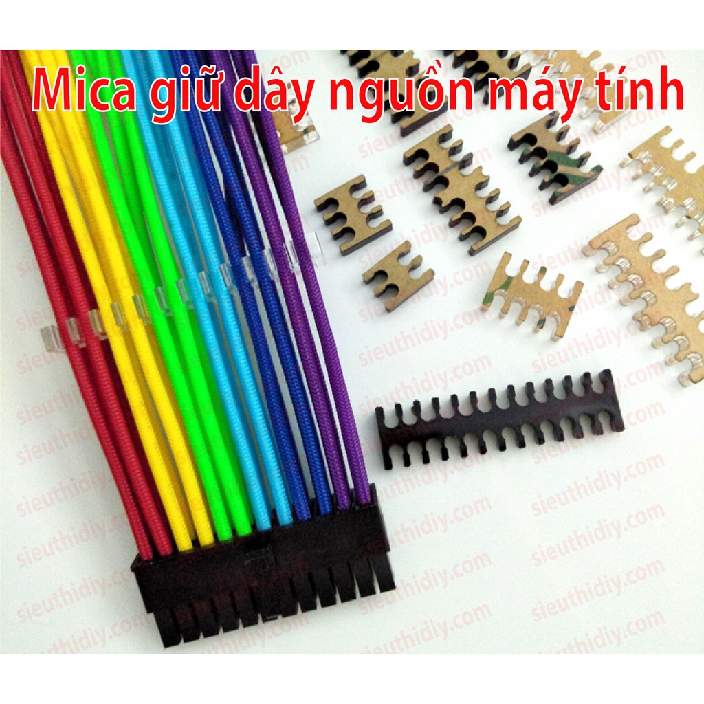 Miếng MICA giữ dây cáp nguồn máy tính pc desktop 4p6p8p24p