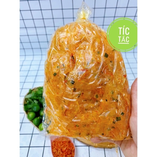 Bánh Tráng Sợi Trộn Tép Sate Siêu Ngon - Cay Vừa