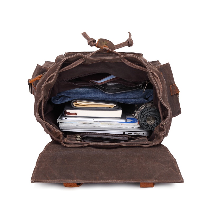 Balo nam nữ da bò sáp thật chống thấm nước thời trang cá tính BEE GEE BLDB6876322