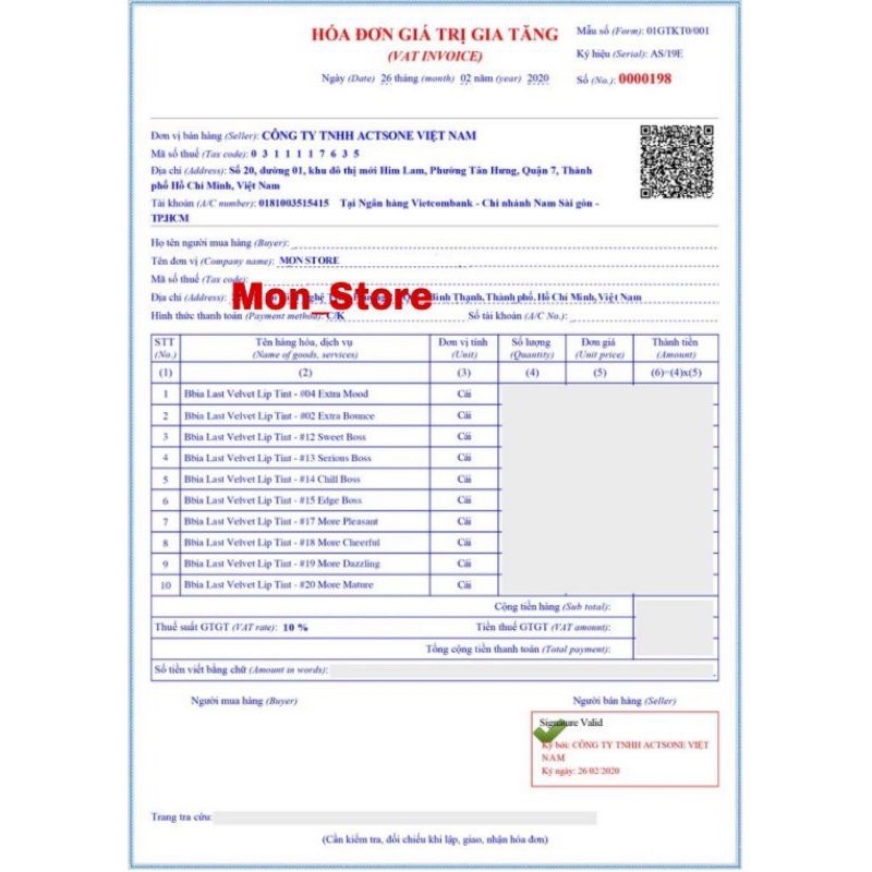 [SẴN] Son Thỏi Lì Bbia Last Powder Lipstick