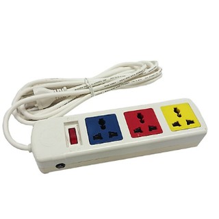 Ổ cắm LiOA 3 ổ cắm 3 chấu, có công tắc - Hàng chính hãng