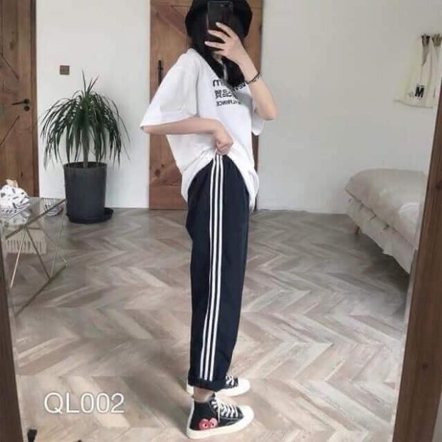 Quần 3 sọc nữ 💚quần nữ -quần thể thao nữ phong cách unisex thời trang hàn quốc cực chất ,đi học cute MAGIDO -