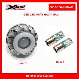 Bóng LED nháy hậu 7 màu dùng cho dòng xe ga; xe số