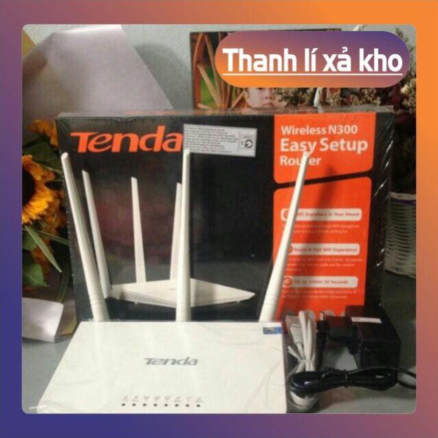 free ship Phát WIFI TENDA F3 ( hàng chính hãng), 3 ANGTEN tốc độ 300MBPS