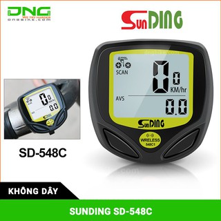 Đồng hồ xe đạp SUNDING SD-548C không dây