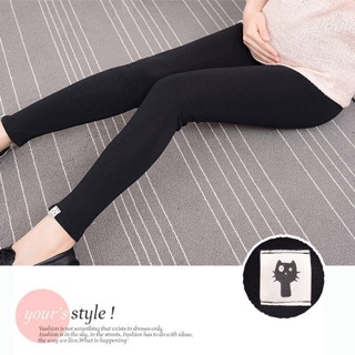 Quần legging bầu mèo nỉ mỏng