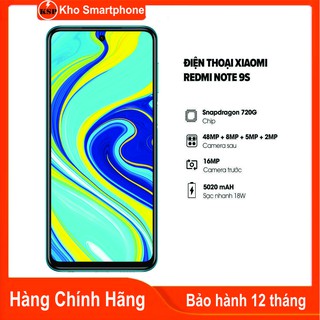 Điện thoại Xiaomi Redmi Note 9S (4GB/64GB) - HÀNG CHÍNH HÃNG