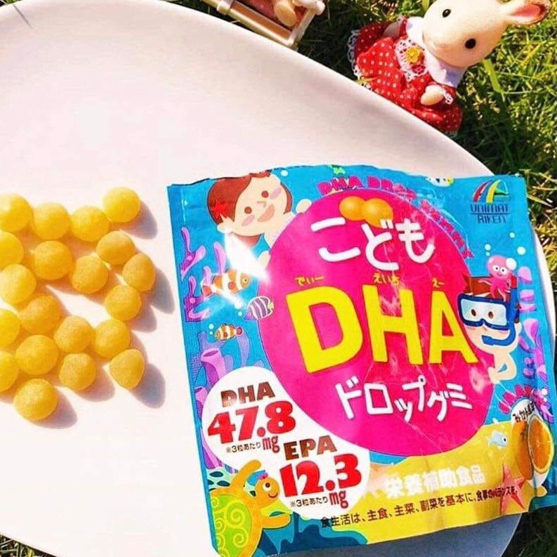 Kẹo Dẻo Bổ Sung DHA Unimat Riken 90 viên Nhật Bản