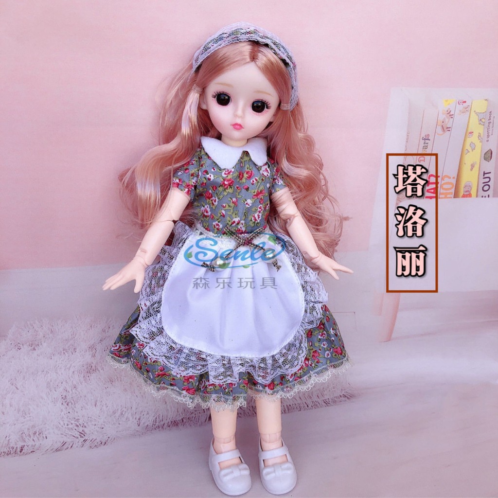 Búp Bê Công Chúa Barbie Mắt Thật 3d Kích Thước 30cm Với 21 Khớp Nối