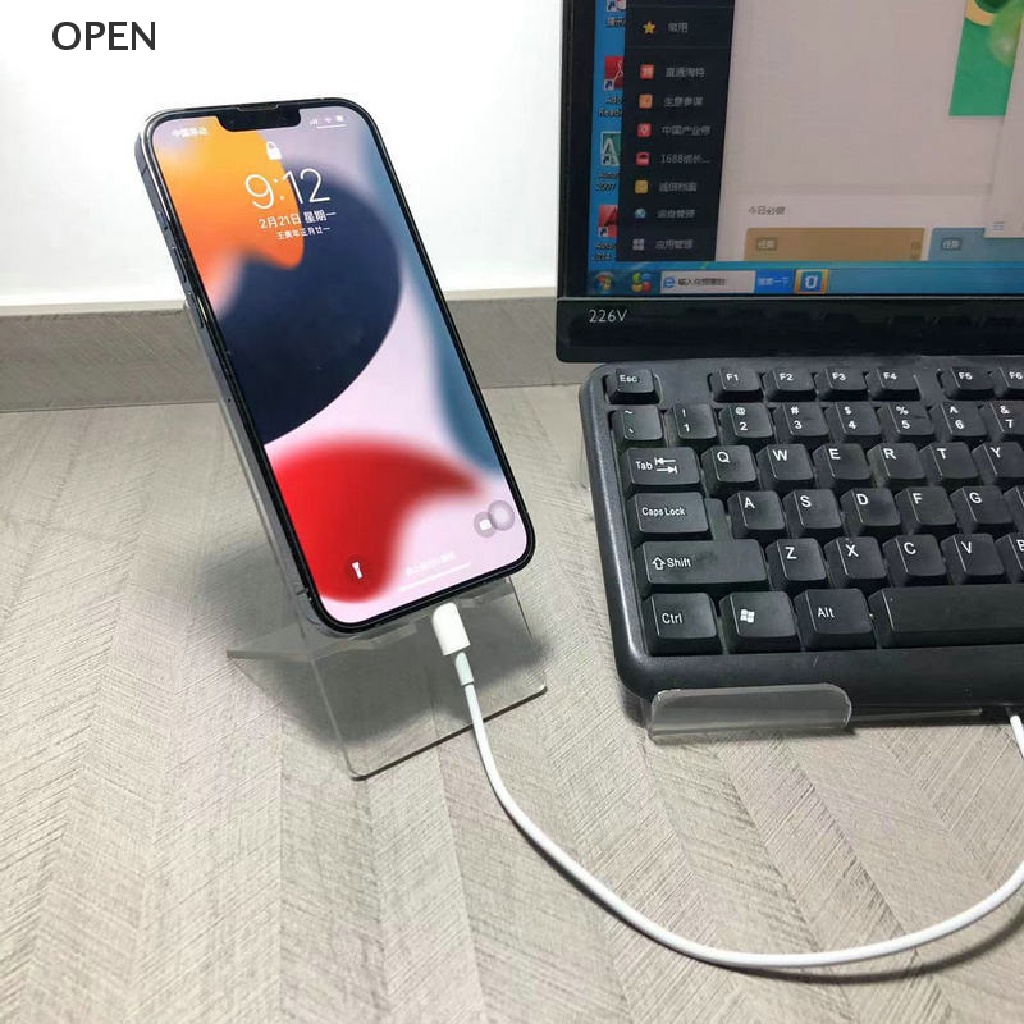 Giá Đỡ Trưng Bày Điện Thoại Bằng Acrylic Trong Suốt Cho Samsung Huawei Xiaomi iphone my
