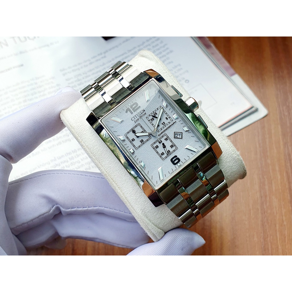 Đồng hồ nam chính hãng Citizen Eco_Drive AT0910 Chronograph Largo - Máy Quartz pin - Kính cứng