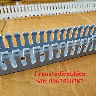 Máng nhựa lắp tủ điện 80x80mm (2m/1Thanh)- màu ghi