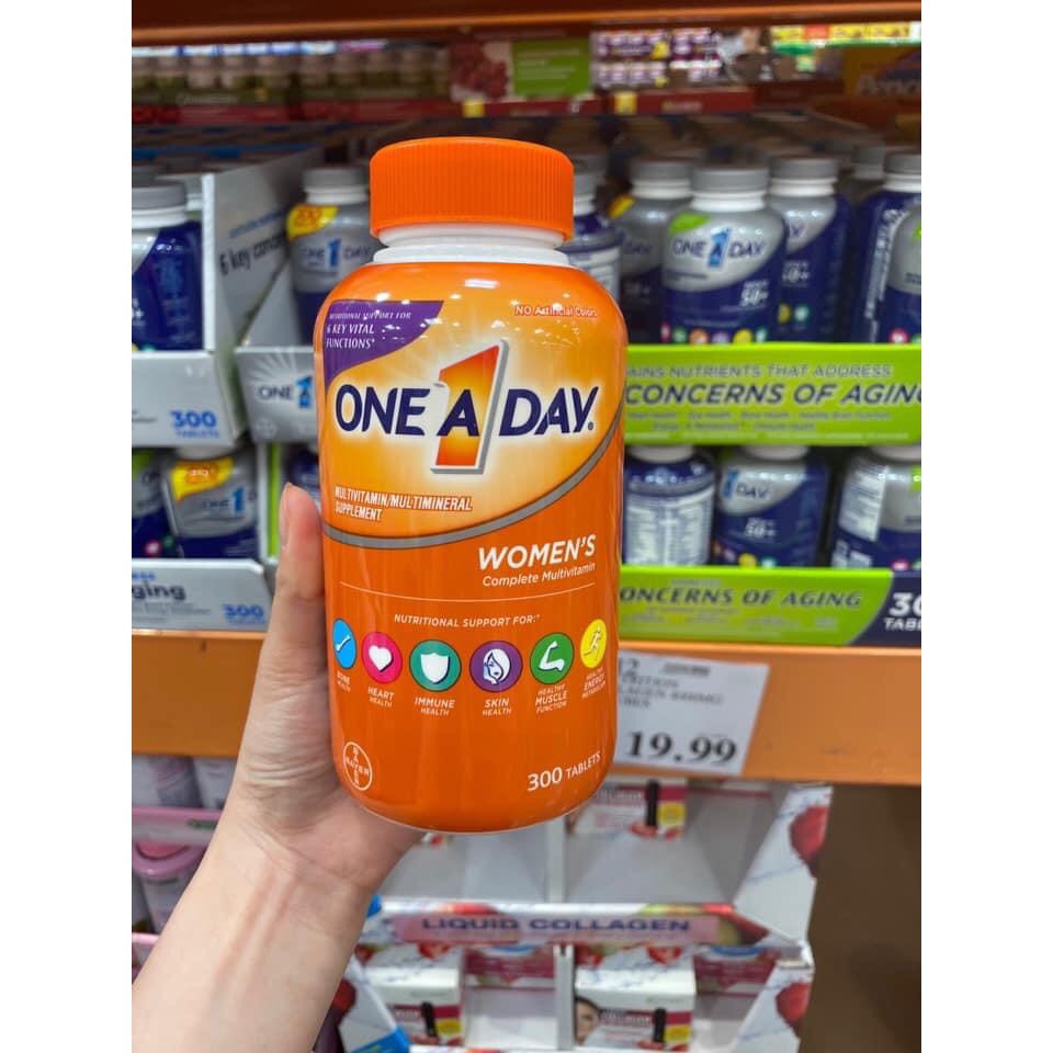 Viên Uống Bổ Sung Vitamin Tổng Hợp One A Day Cho Nữ Dưới 50 Tuổi 300 Viên