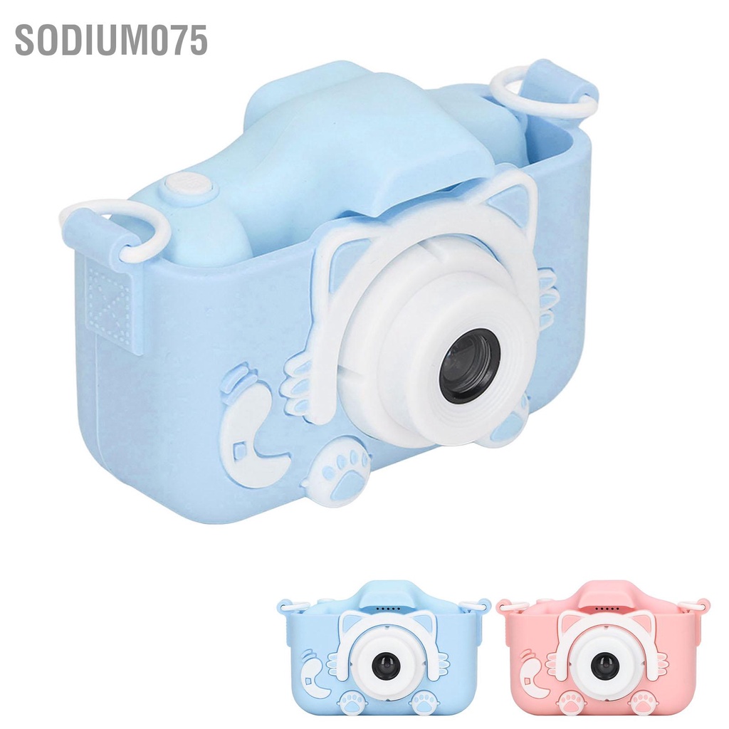 Có thể bán buôn Video Máy ảnh trẻ em bằng silicone Mini đồ chơi có dây đeo cho Sodium075 Hàng giao ngay