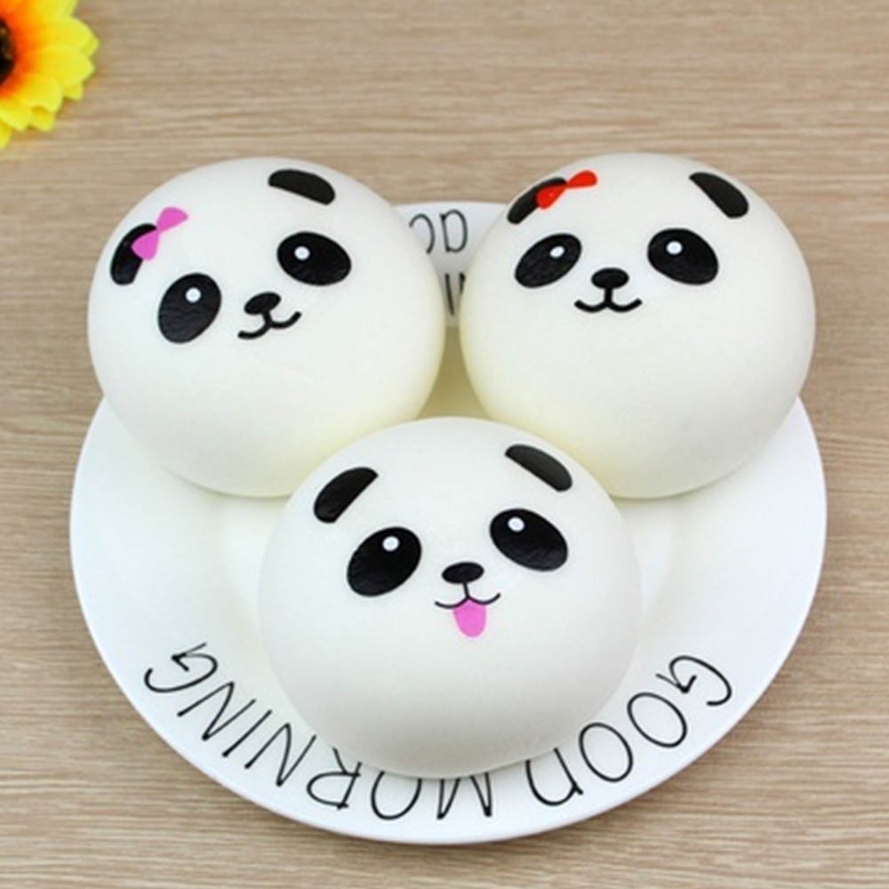 Đồ Chơi Nắn Bóp Đàn Hồi Giảm Stress Hình Gấu Trúc Silicone