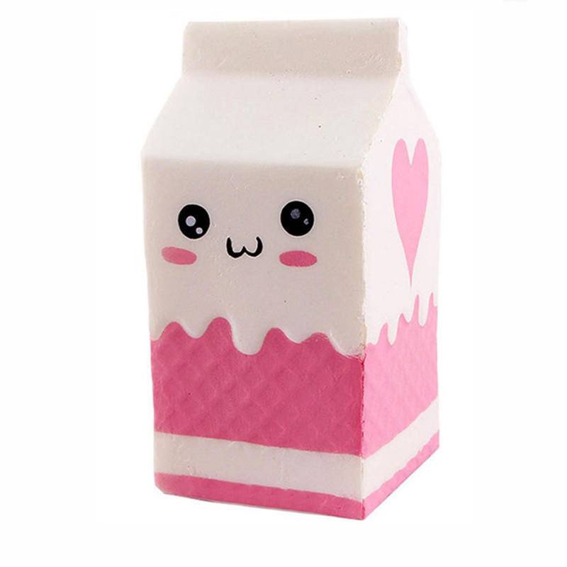 Đồ Chơi Bóp Tay Chất Liệu Pu Hình Bánh Hamburger Mèo Hamburg Kem Trà Sữa Có Ống Hút Giảm Căng Thẳng Cho Trẻ Em