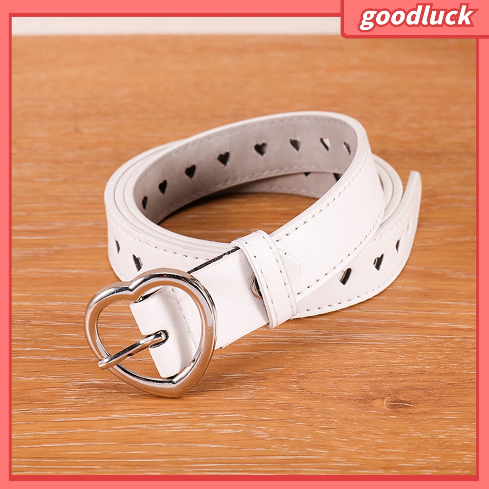 Dây nịt giả da kiểu dáng hình trái tim thời trang cho nữ