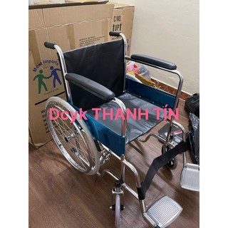 (Hàng mới sẵn) Xe lăn tiêu chuẩn –Xe lăn tay dành cho người tàn tật, người già ốm.