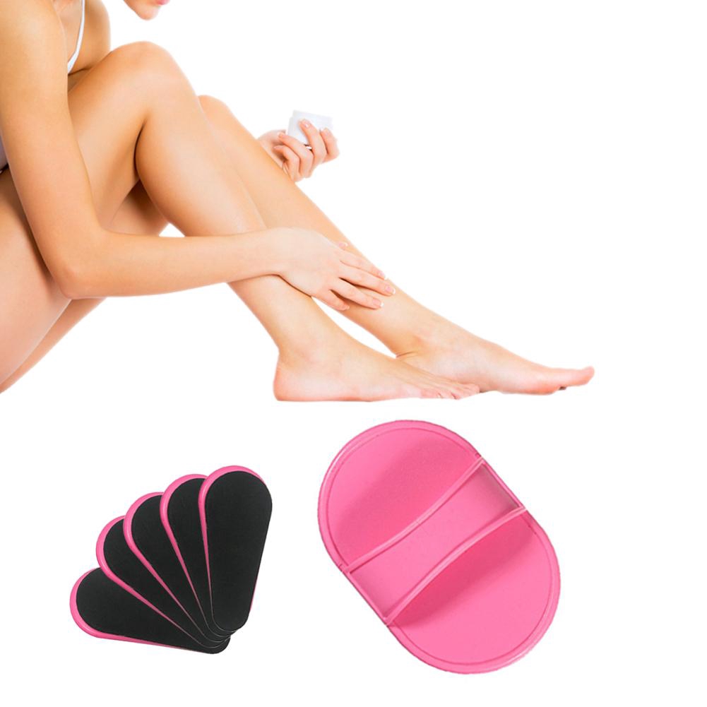 Natural Face Leg Hair Remover Epilator Exfoliator Pad Smooth Legs Skin Care