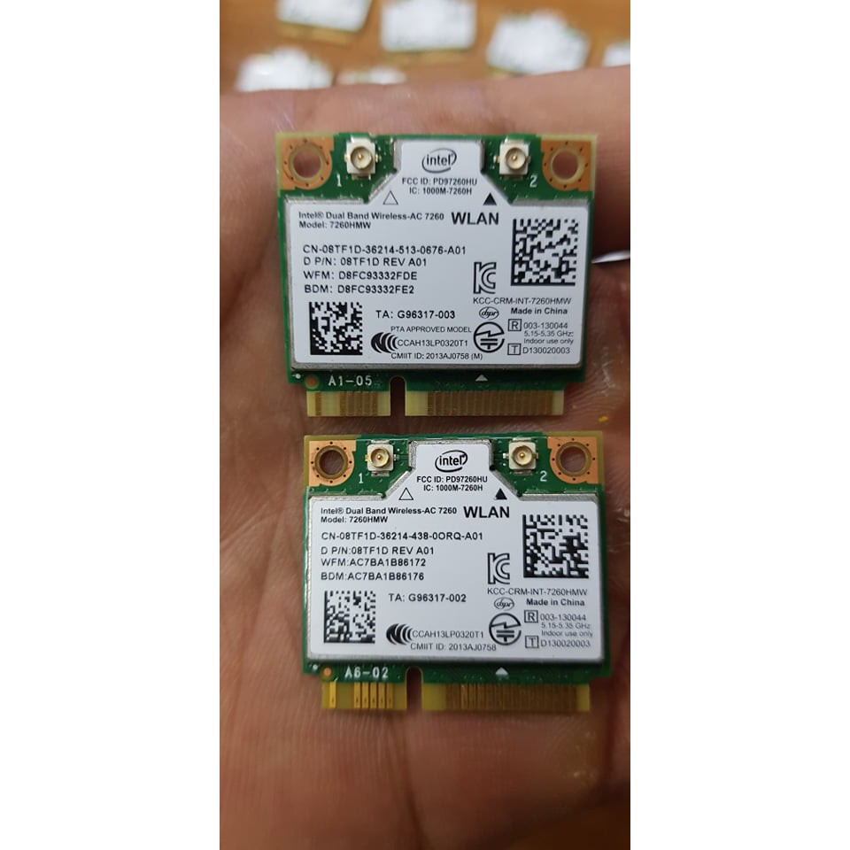 Wifi Dual-Band  AC-7260 + Bluetooth 4.0 cho Dell Latitude E7440 E7240 E5540 E5440