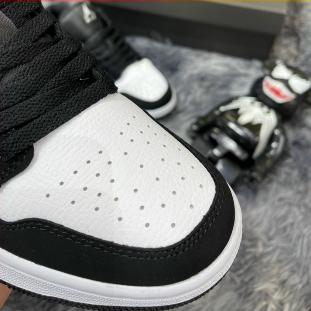Giày Thể Thao Nam Nữ Đen Trắng Cổ Thấp, Giày Nike Air Jordan 1 Panda Low,Sneaker JD1 Da Cao Cấp Thoáng Khí | BigBuy360 - bigbuy360.vn