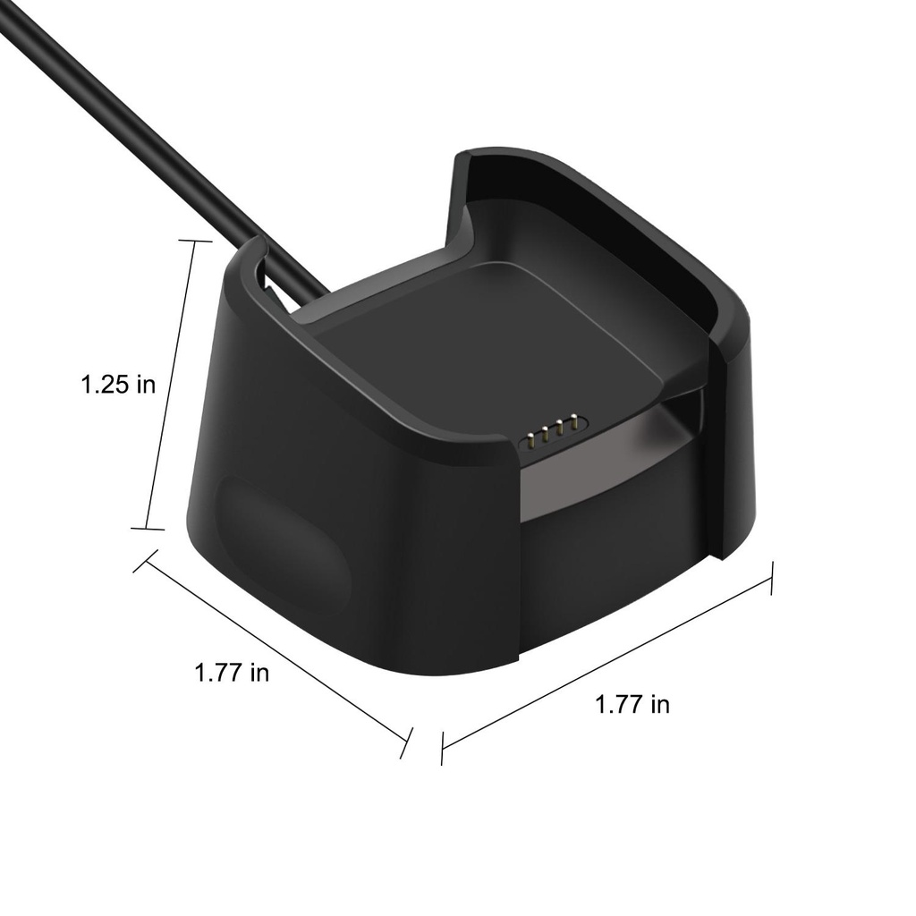 Charging Cradle Dock USB Data Cable Base Desktop Charger For Fitbit Versa Watch ELEN