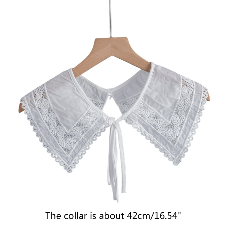 Cổ Áo Giả Thêu Hoa Có Thể Tháo Rời