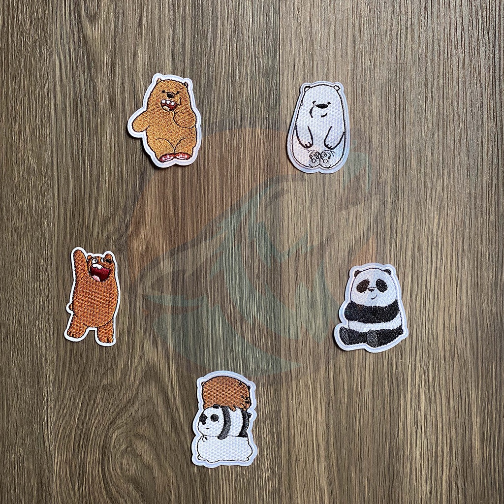 Sticker vải ủi quần áo mẫu Gấu đáng yêu - 91Sticker