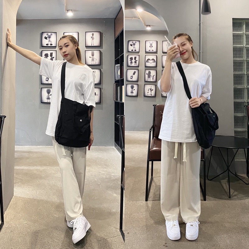 Quần ống rộng nữ siêu mát nhiều màu chất liệu thun tăm lạnh mát, mỏng đứng dáng MRQ035G