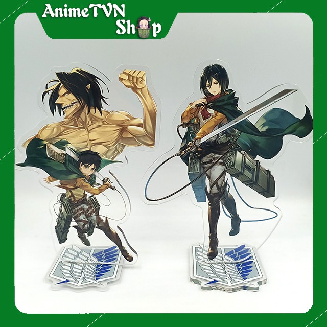 Tượng Mica Standee anime/manga Attack on Titan (Tấn công người khổng lồ) - Nhựa Cứng Acrylic In nhiều chi tiết sắc nét