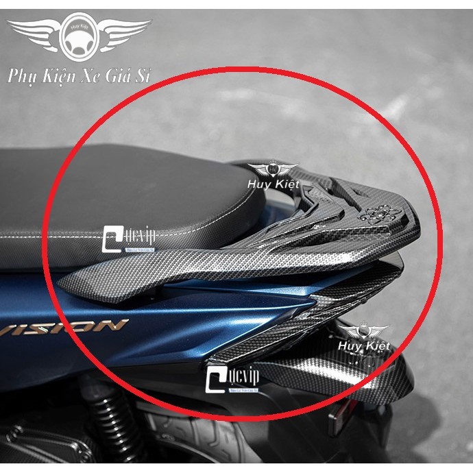 [Sale Khủng] - 3959 Combo 6 Món Bảo Vệ Cho Xe Vision 2021 Carbon