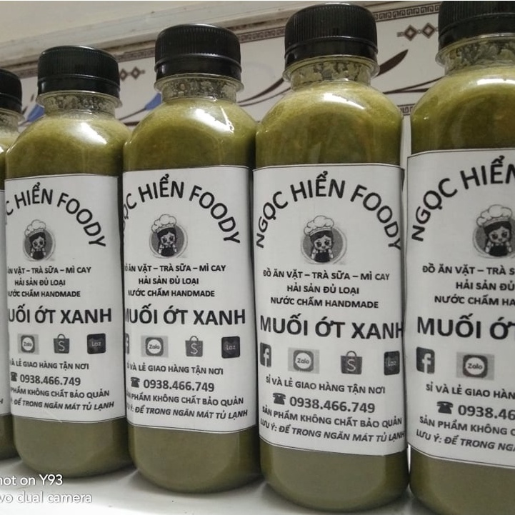 Sỉ Combo 20 chai muối ớt xanh chấm hải sản và trái cây thơm ngon 300ml, NGỌC HIỂN FOODY