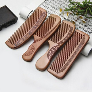 Lược Gỗ Đào Chải Tóc Mát Xa Da Đầu Chống Tĩnh Điện