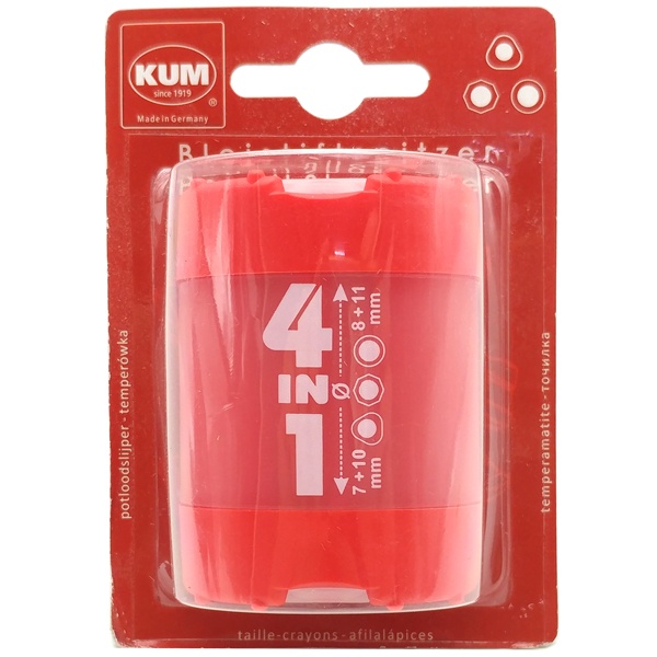 Chuốt Chì 4 Trong 1 K4 Pop A7 - Kum 1028322 - Màu Đỏ