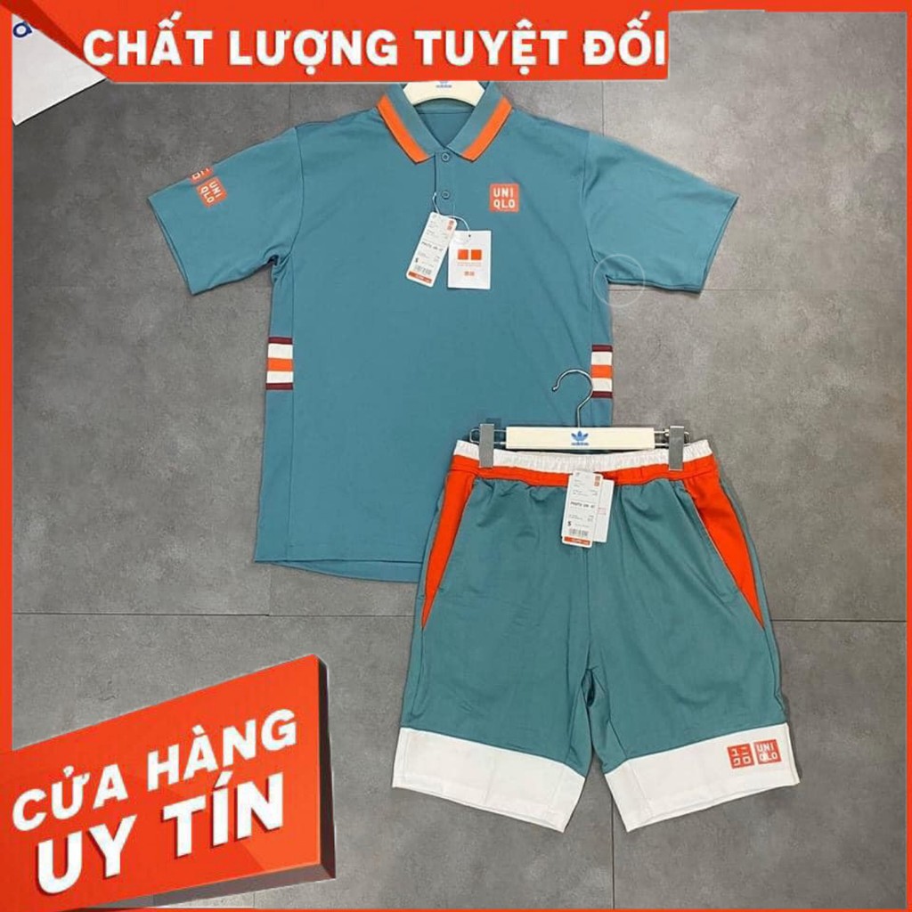 [Freeship] Bộ thể thao nam Uniqlo chính hãng màu xanh