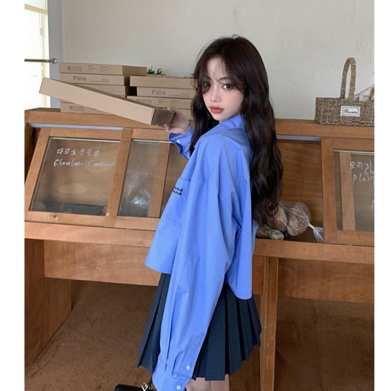 Áo Khoác Sơ Mi Mỏng Tay Dài Chống Nắng Dáng Rộng Phong Cách Pháp Thời Trang Mùa Hè Cho Nữ