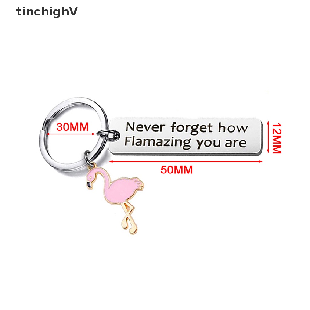 [TinchighV] Móc Khóa Hình Chim Hồng Hạc Động Lực Không Bao Giờ Quên Làm Bằng Cách Flamazing You are Round
