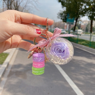 Móc Khóa Hình Bánh Macaron Dễ Thương