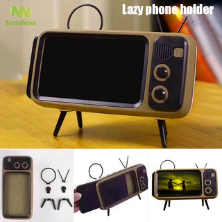 ♥♣♥ Mini Speaker Retro TV Mobile Phone Screen Stand Wireless Portable Audio Speakers 