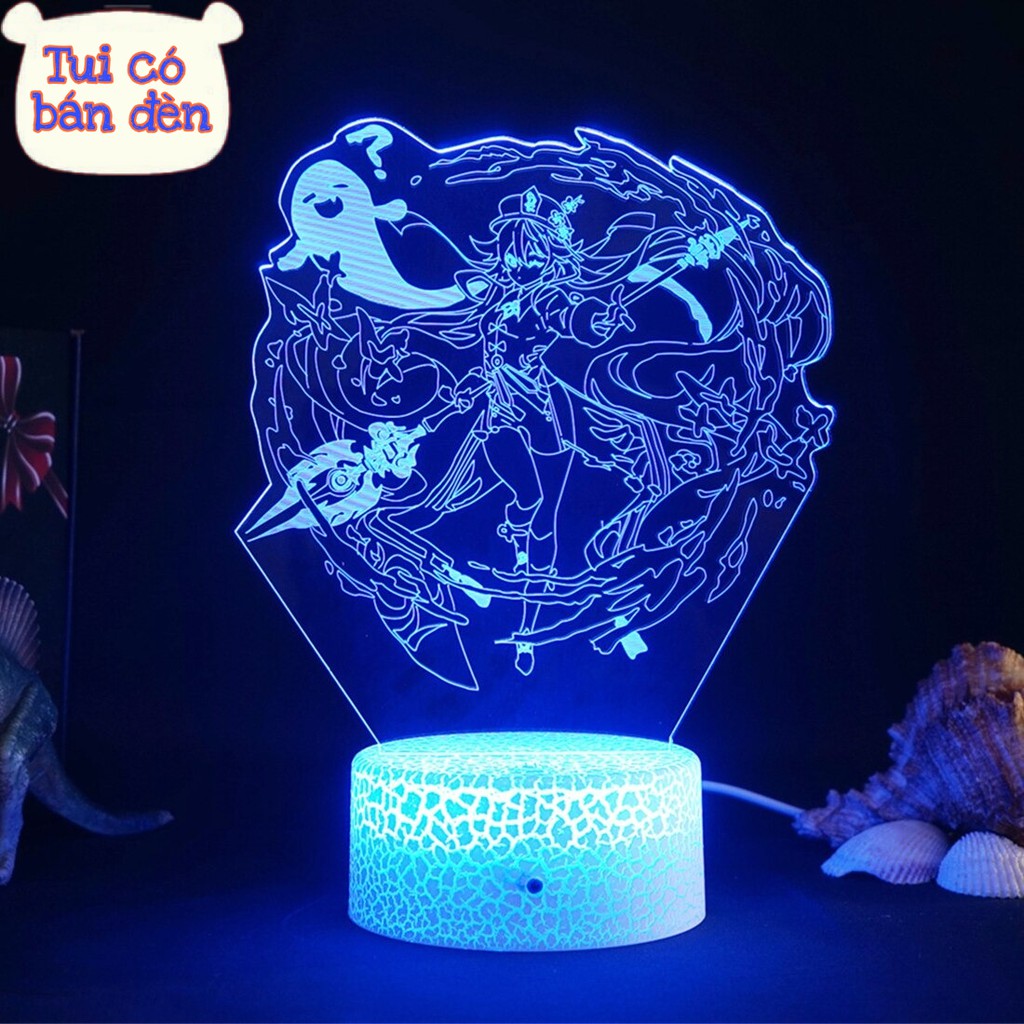 Đèn Led 3D USB Genshin Impact-  Hutao 3