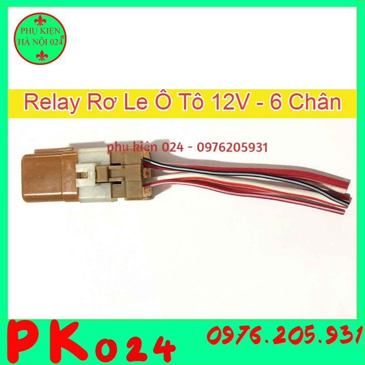 Relay Rơ Le Ô Tô 12V 6 Chân Nâu