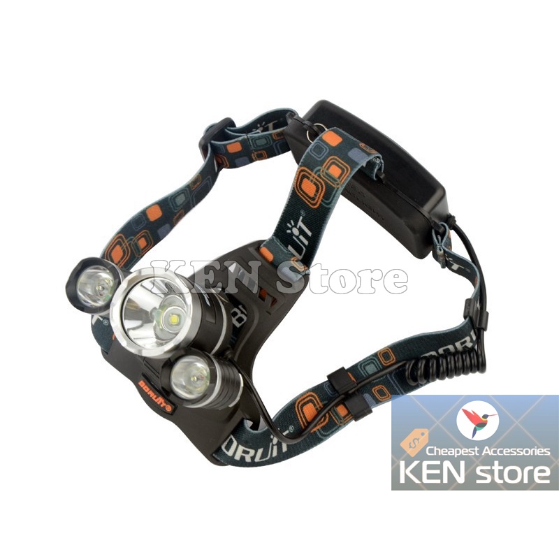 Đèn pin, đèn led siêu sáng đeo trán chip led Cree T6 + Q5