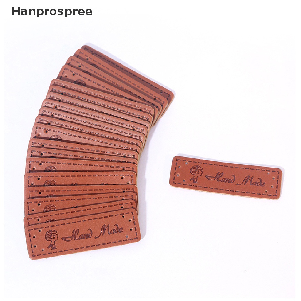 Bộ 50 Thẻ Da PU Trang Trí Với Họa Tiết Trái Tim