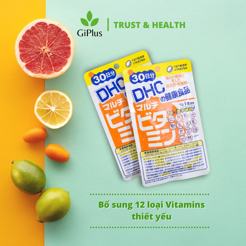 Viên Uống Bổ Sung Vitamin Tổng Hợp, Tăng Cường Đề Kháng 30 ngày DHC Multi Vitamins