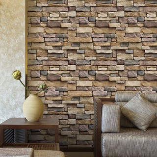 5m x 45cm Decal dán tường có sẵn keo - gạch vụn
