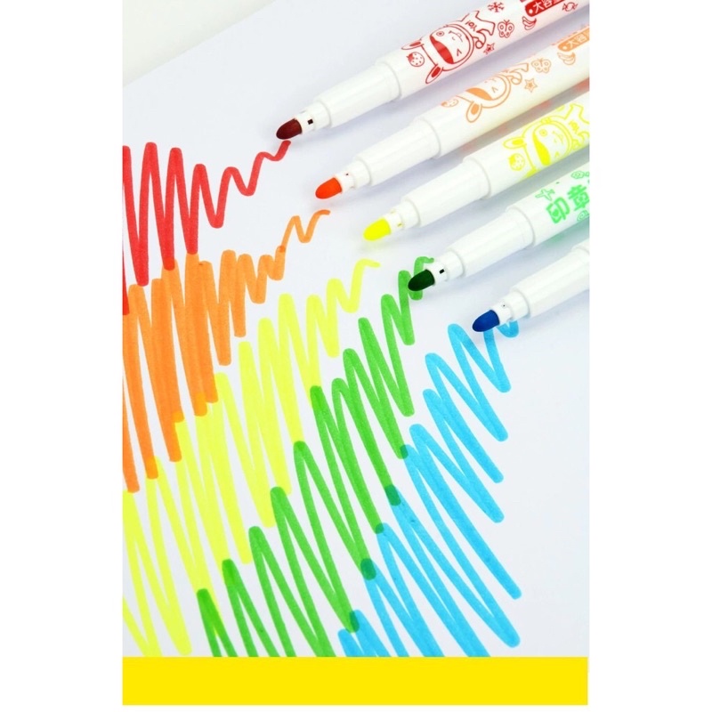 Bút màu dạ đầu hình con dấu 12/18/24/36 màu RUI