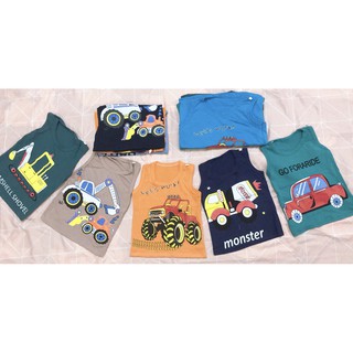 Set 2 áo ba lỗ bé trai