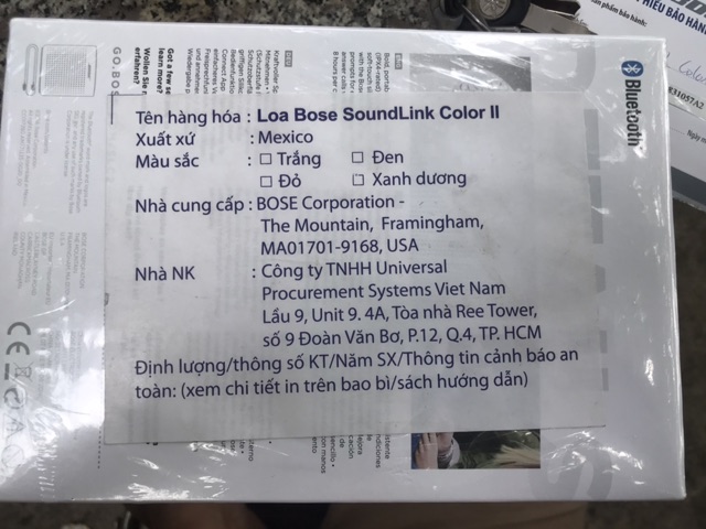 Loa Bluetooth Bose SoundLink Color II - Hàng Chính Hãng