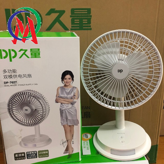 QUẠT ĐỂ BÀN DP 7626 / DP-7627 KÈM ĐÈN LED SIÊU MÁT - CẢM ỨNG
