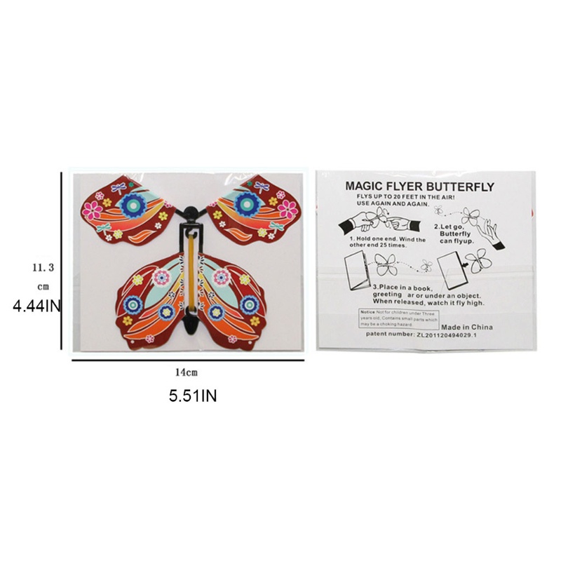 Diều Thần Tiên Bướm Bay Ma Thuật WMMB ​Đồ Chơi Hình Con Bướm Bằng Dây Cao Su Cho Trẻ Em